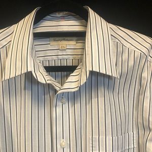 Tommy Bahama Blue Striped shirt 16.5, 36/37
